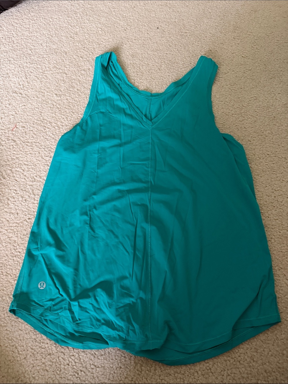 lululemon athletica Teal V-Neck Workout Tank